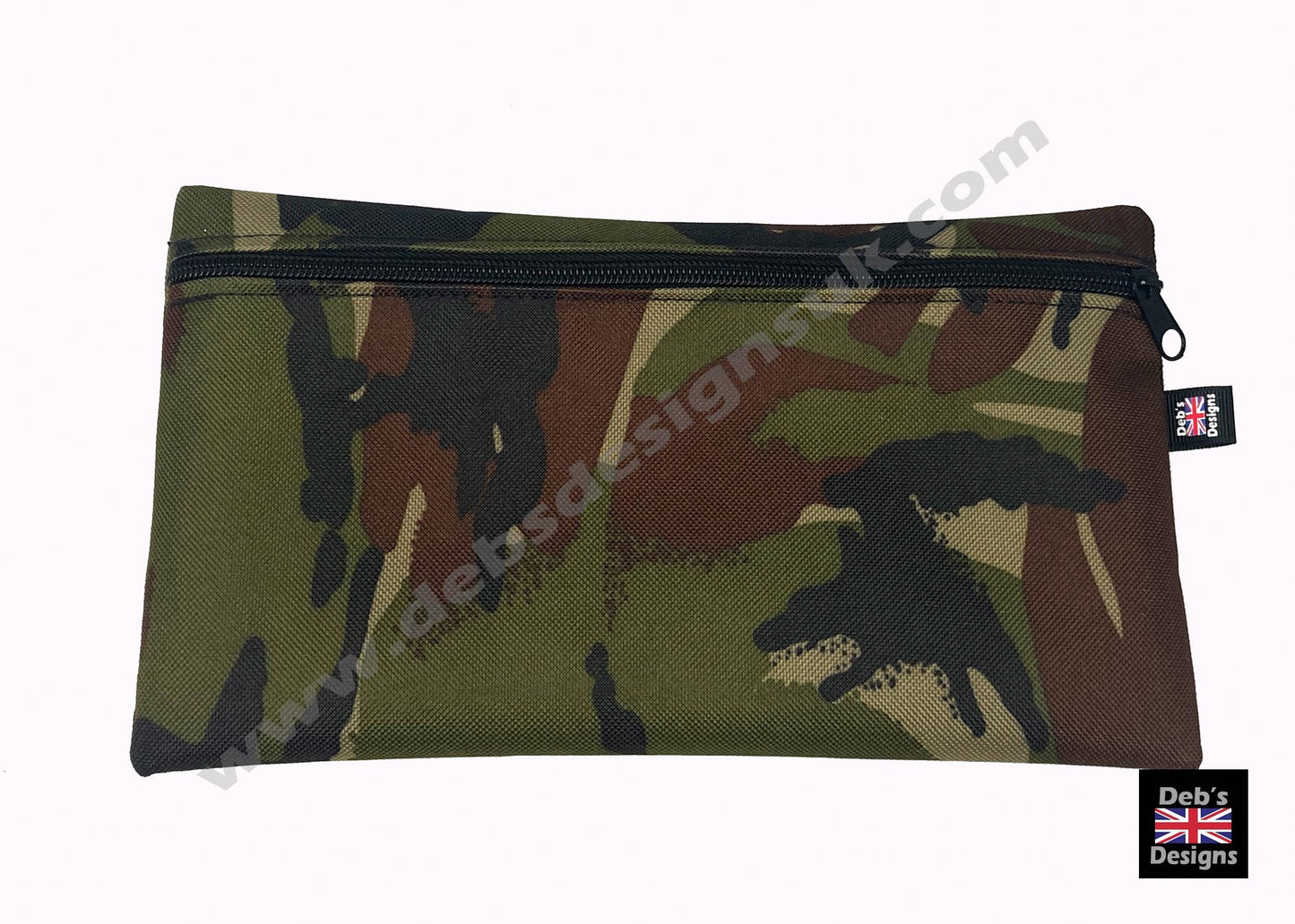 Zip Up Document Bag in Camo